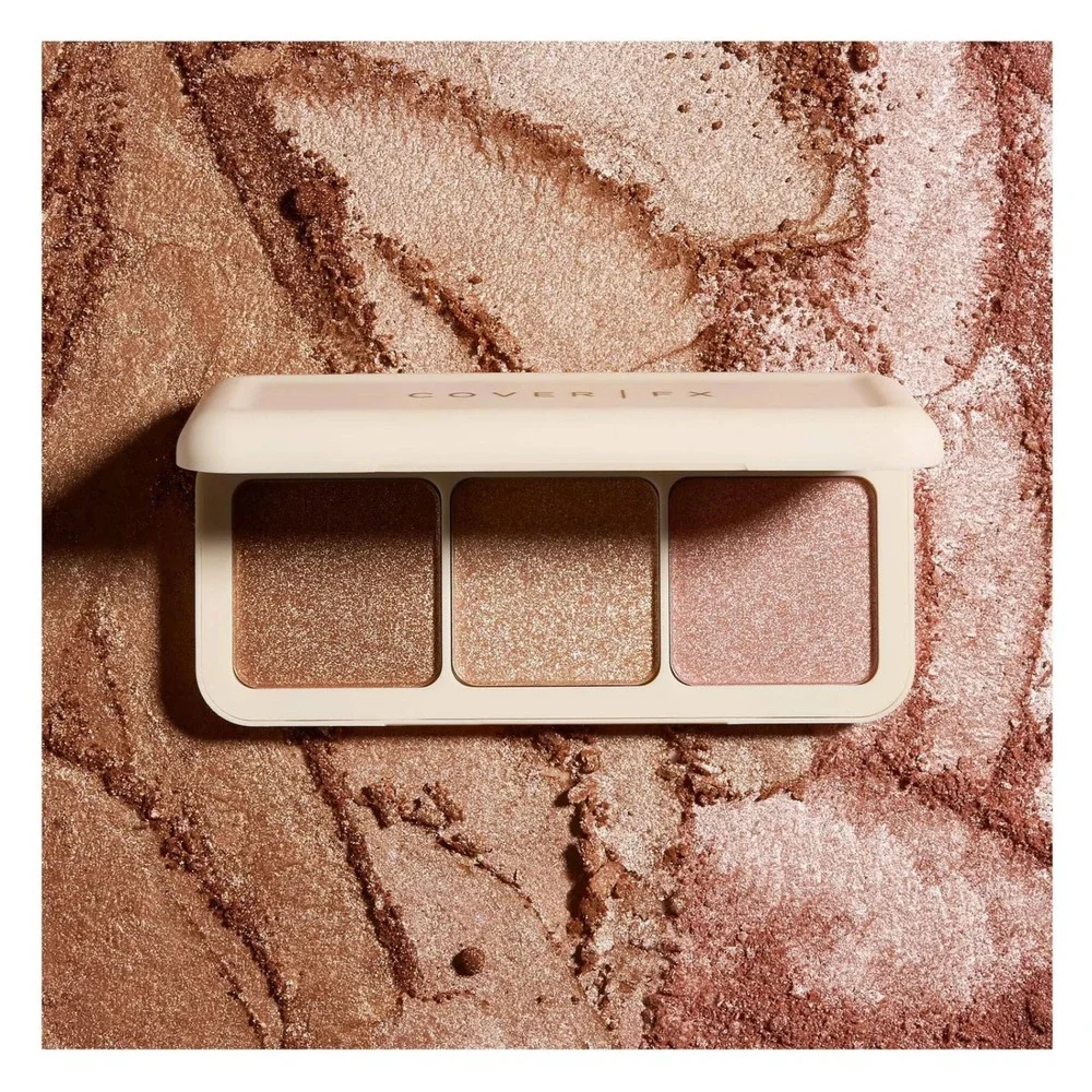 Cover FX Monochromatic Bronzer Duo Face Palette Candlelight Sunlight Blossom